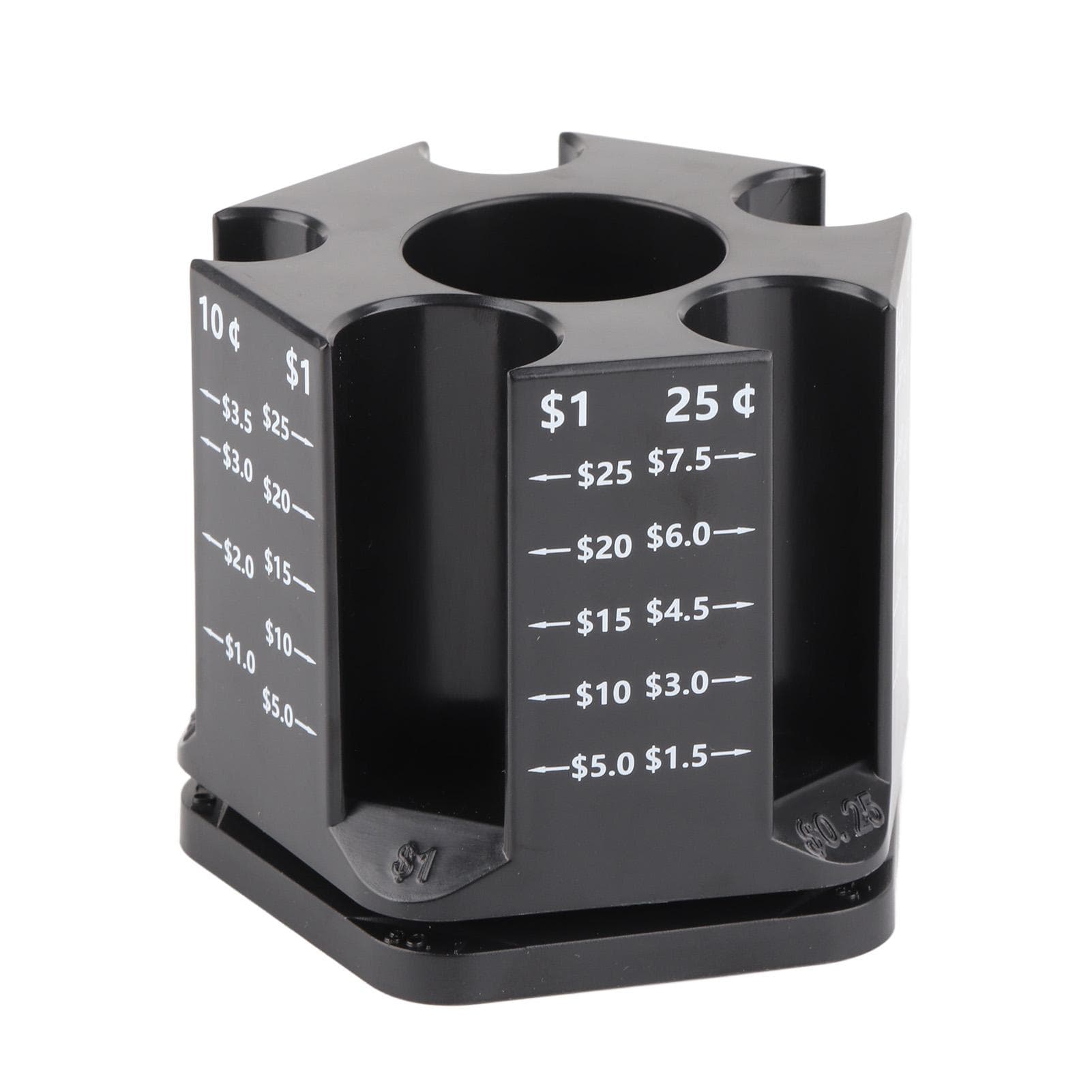 Coin Counter Coin Sorter with Pen Holder Rotatable Piggy Bank Desktop Coin Organizer for for Adults