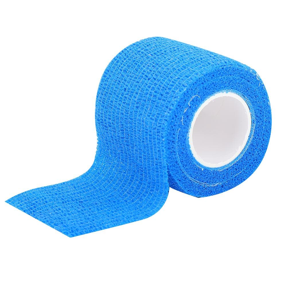 10pcs Disposable Elastic Self Adhesive Muscle Bandage Sport Fitness Sticker TapeFluorescent Green blue