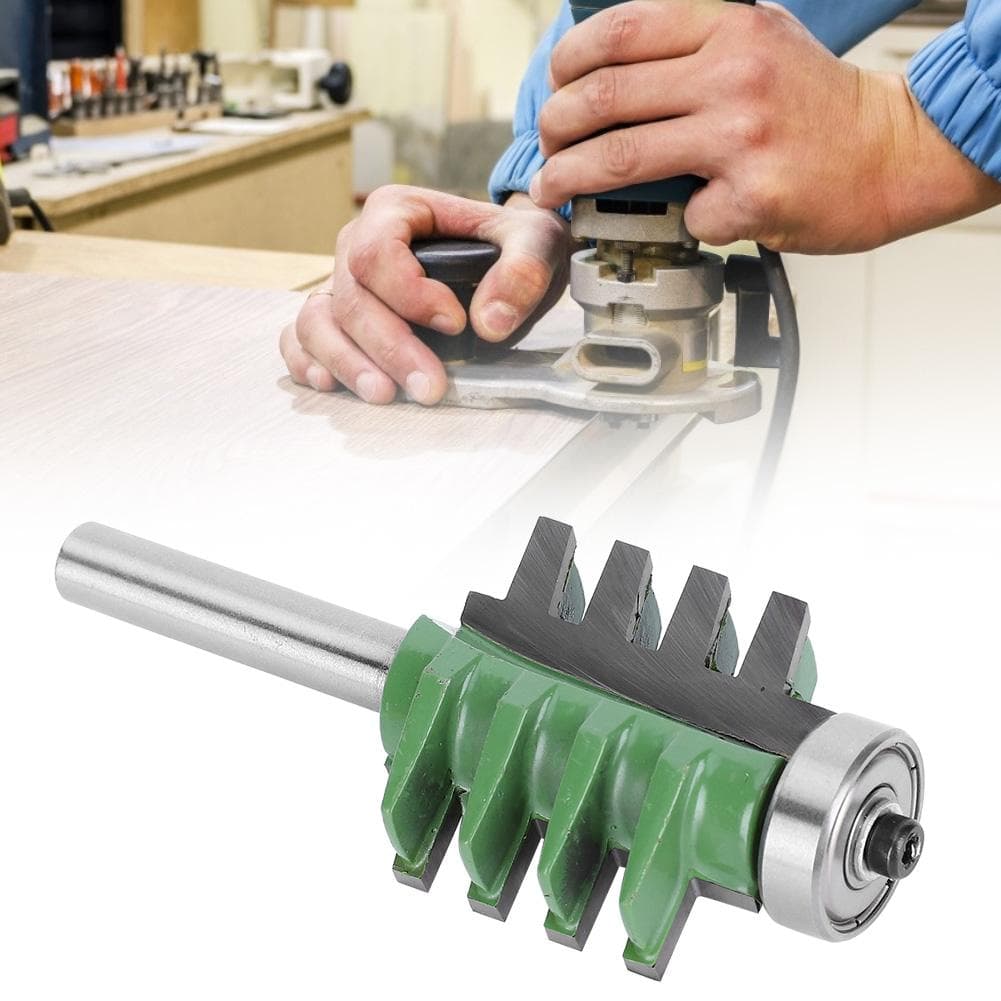 8x34.9mm Cemented Carbide Finger Joint Router Bit Woodworking Cutter Cutting AccessoriesGreen