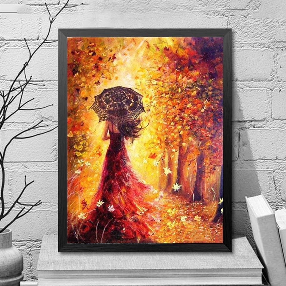 5D DIY Diamond Painting Girl Picture Of Rhinestones Diamond Embroidery Cross Stitch Home Decor 20X30CM