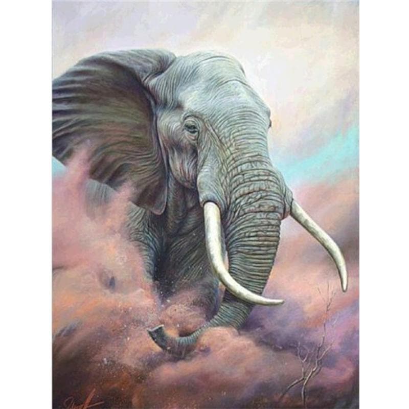 3d Diamond Painting Elephant Diamond Embroidery Animal Cross Stitch American 20X30CM