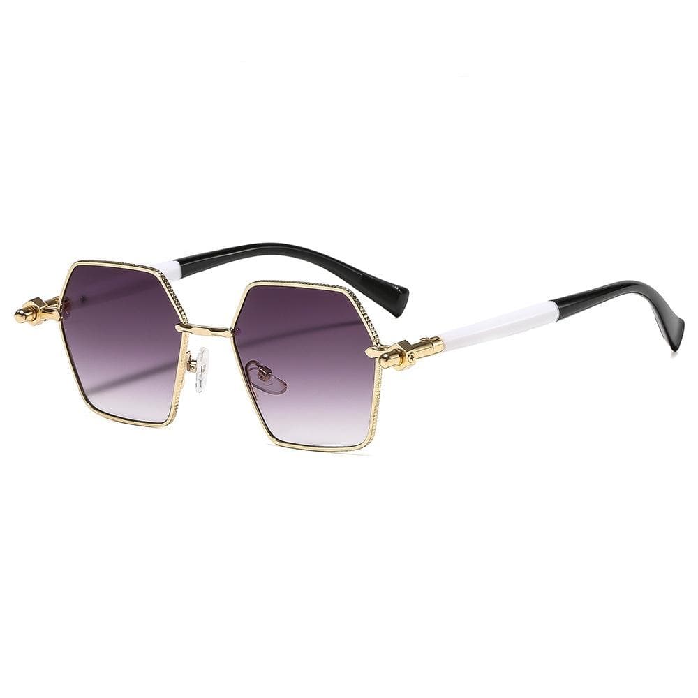 New Retro Gradient Square Women Sunglasses UV400 Luxury High Quality Color Matching Frame Design Men Outdoor Trend as picture