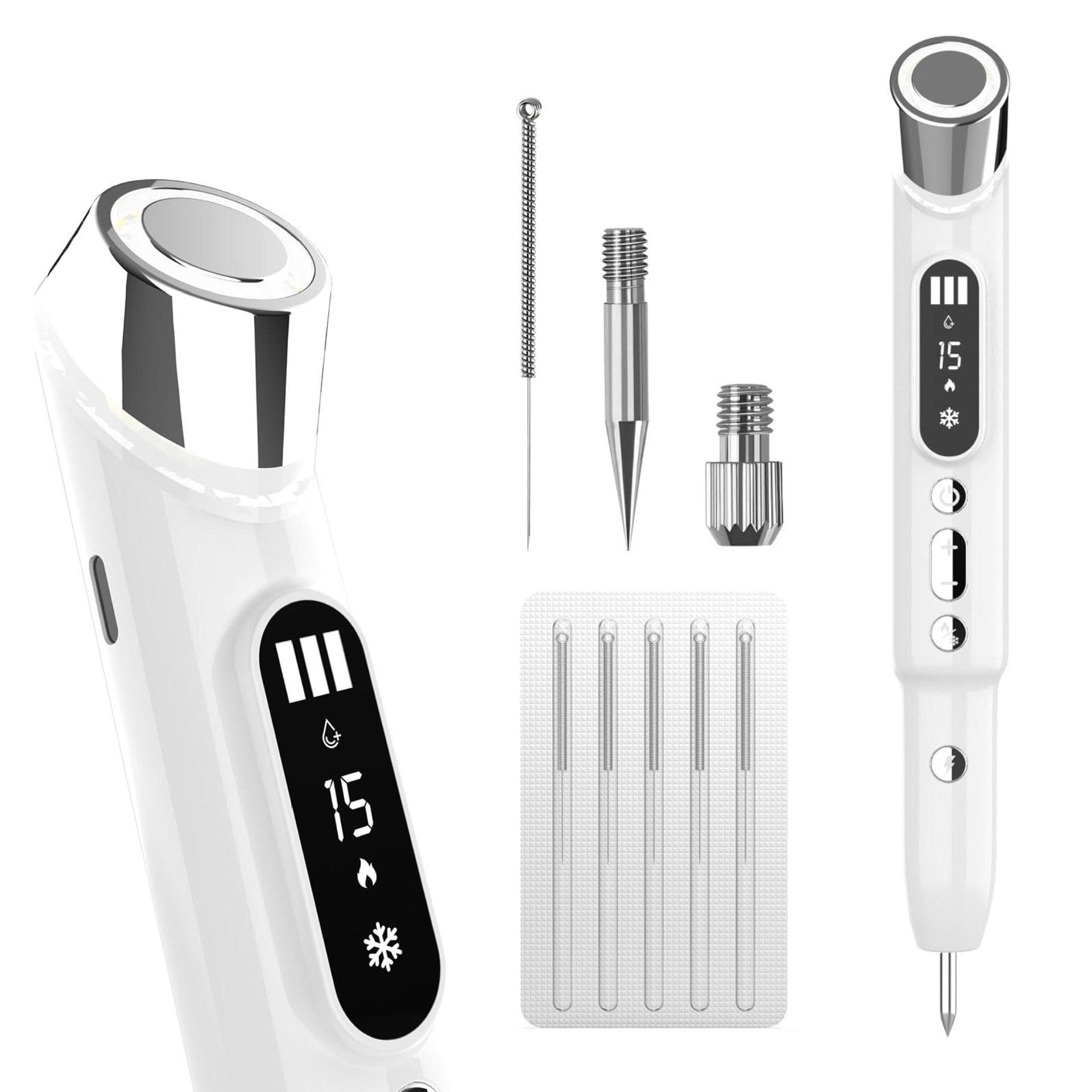 Home Import Instrument Red and Blue Light Beauty Pen Convenient Skin Beauty Device Hot and Cold Sweep Spot Mole Beauty Device white