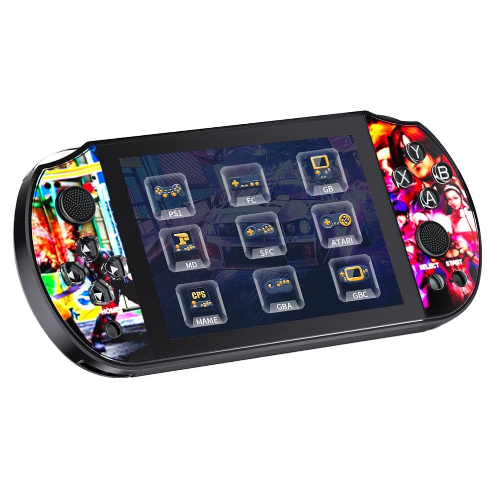 Q3 Handheld Game Console 4.3-Inch Large Screen Portable Video Gaming Console with 10000+ Games red