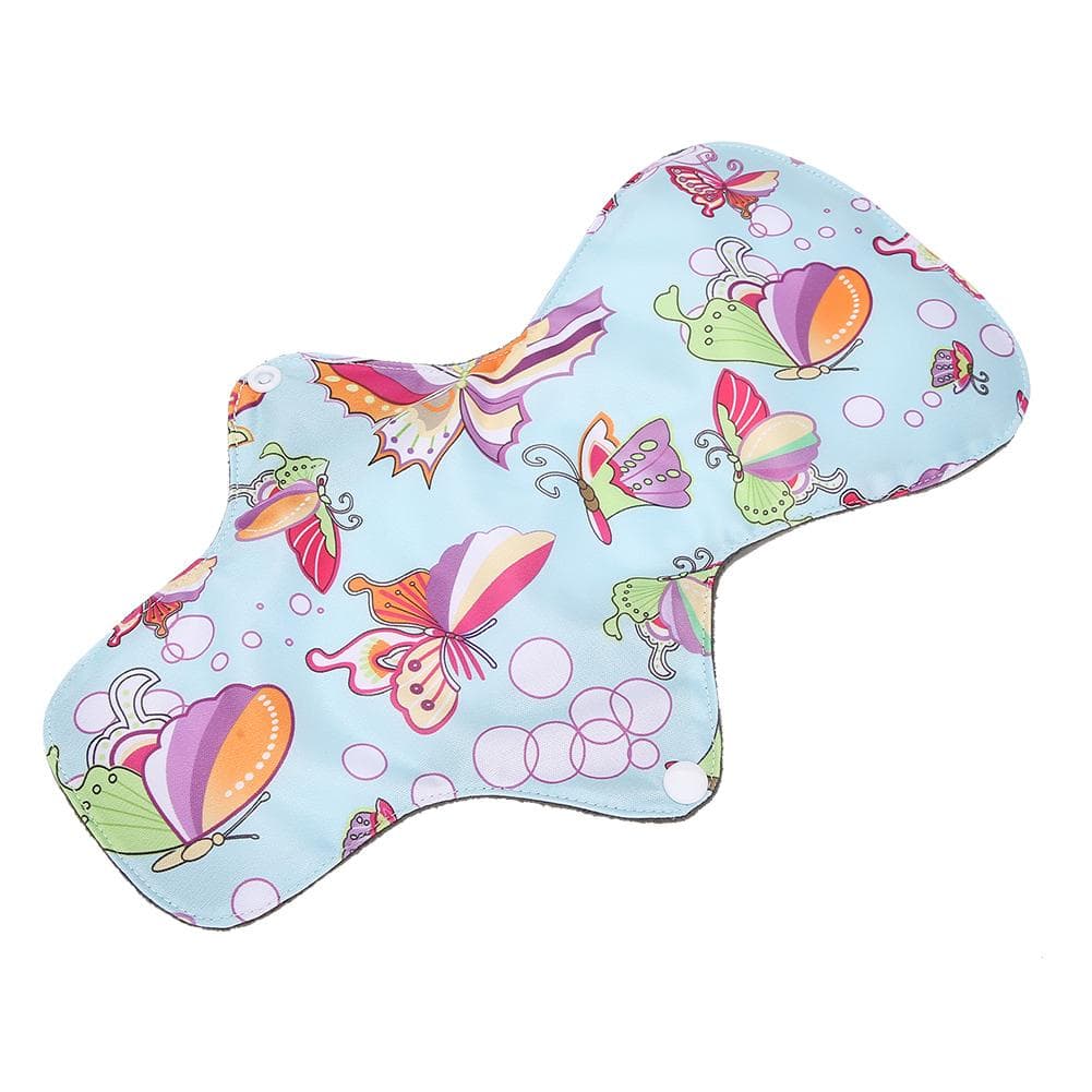 Bamboo Charcoal Fiber Washable Menstrual Pad Reusable Lengthened Sanitary Napkin (L 33cm)#4