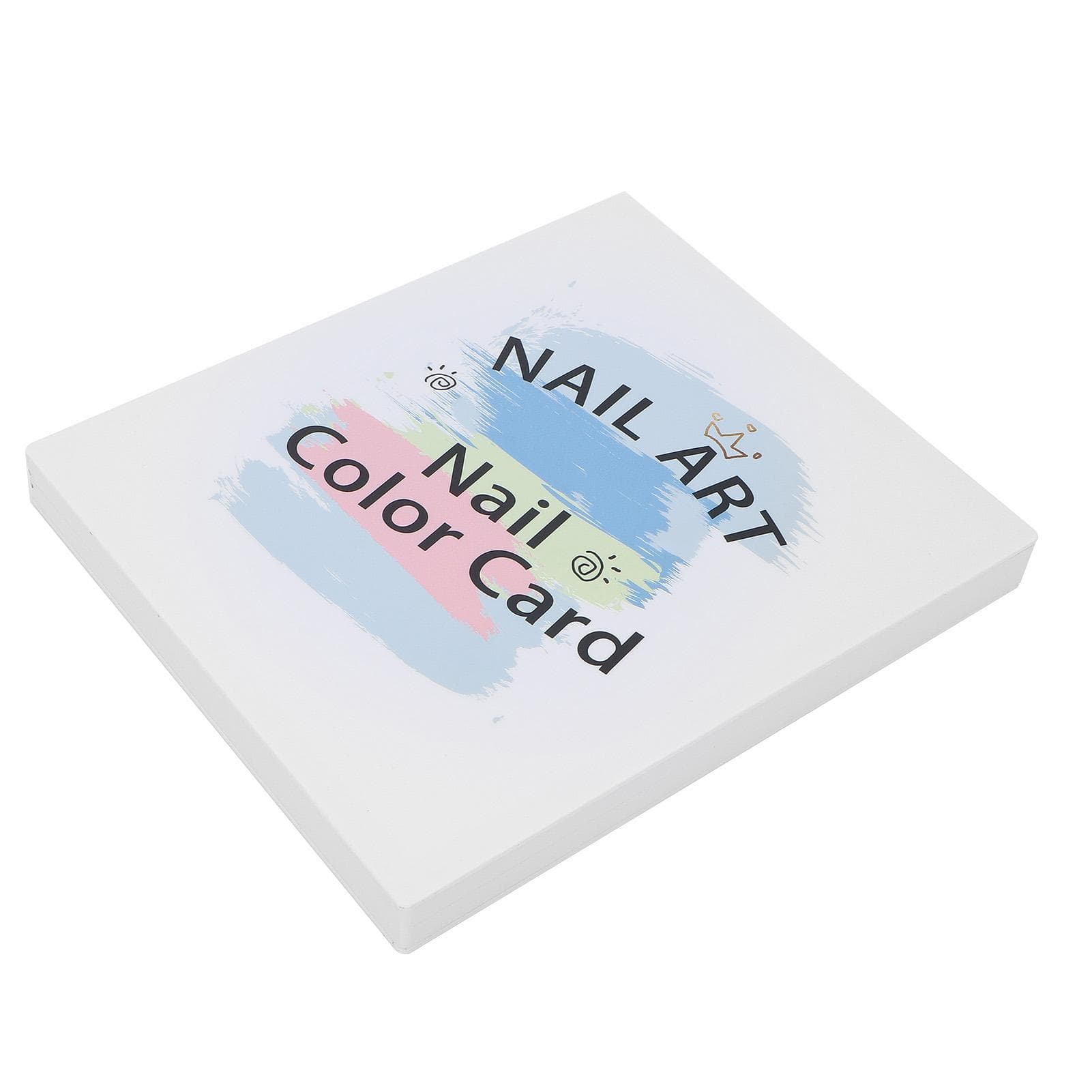 46 Colors Portable Nail Salon Gel Polish Color Card Chart Reusable Nail Tip Display Book