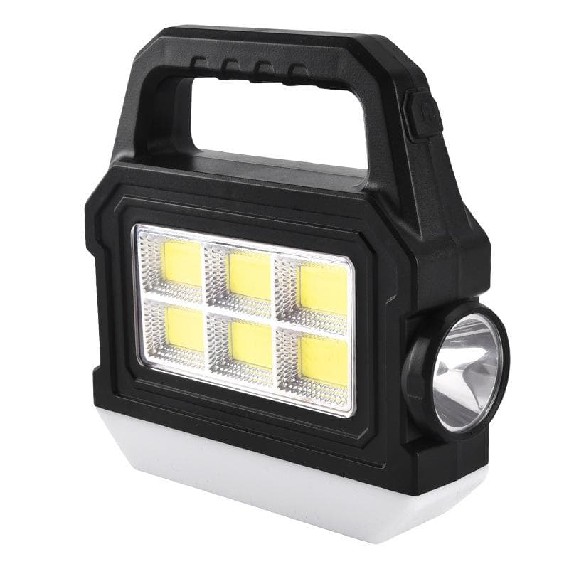 Powerful LED Flashlight Multifunctional COB Portable Work Light With Side And Bottom Lights Support For Solar Energy COB