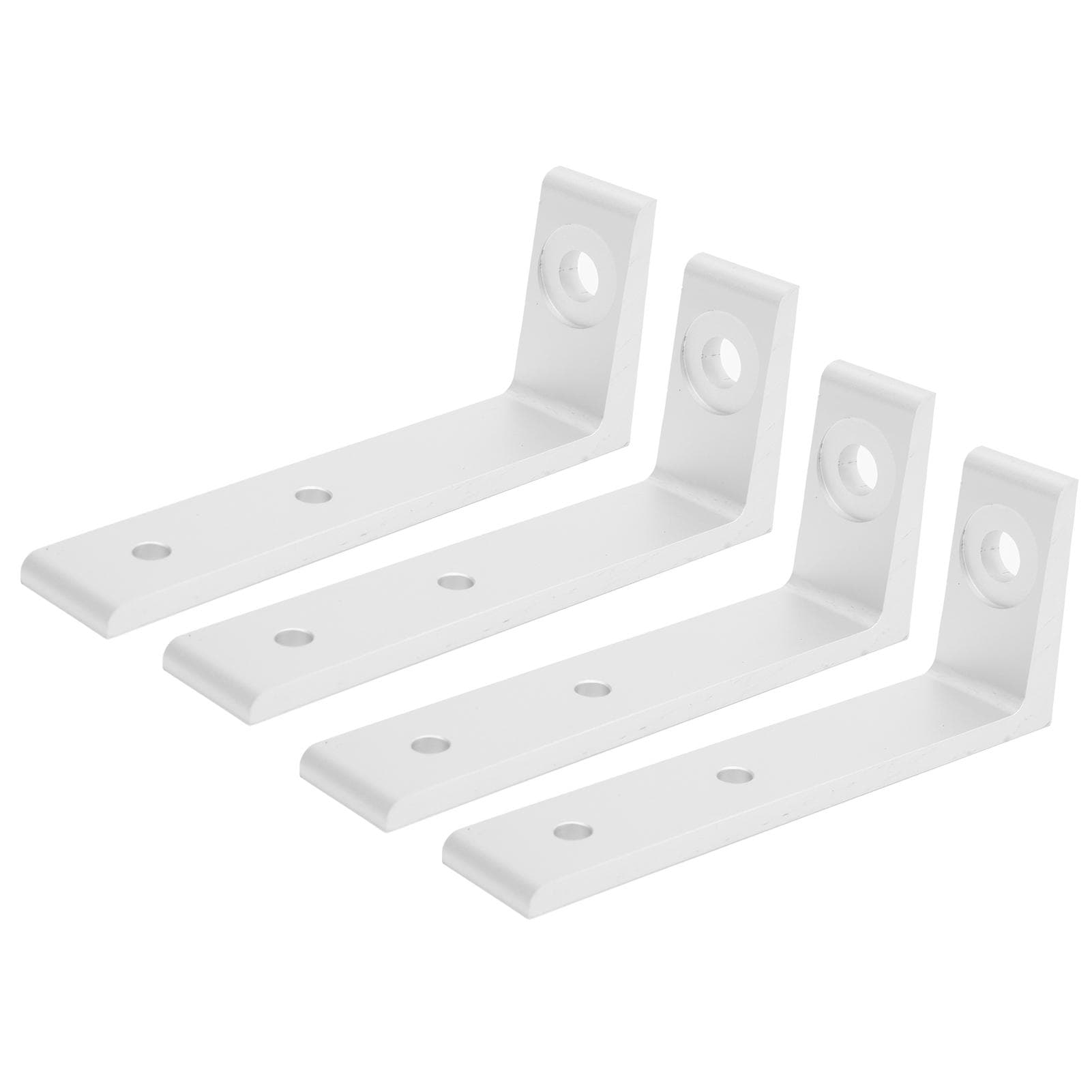 4PCS Corner Braces Aluminum L Shaped Right Angle Support Fixing Repair Brackets Silver3030 Single