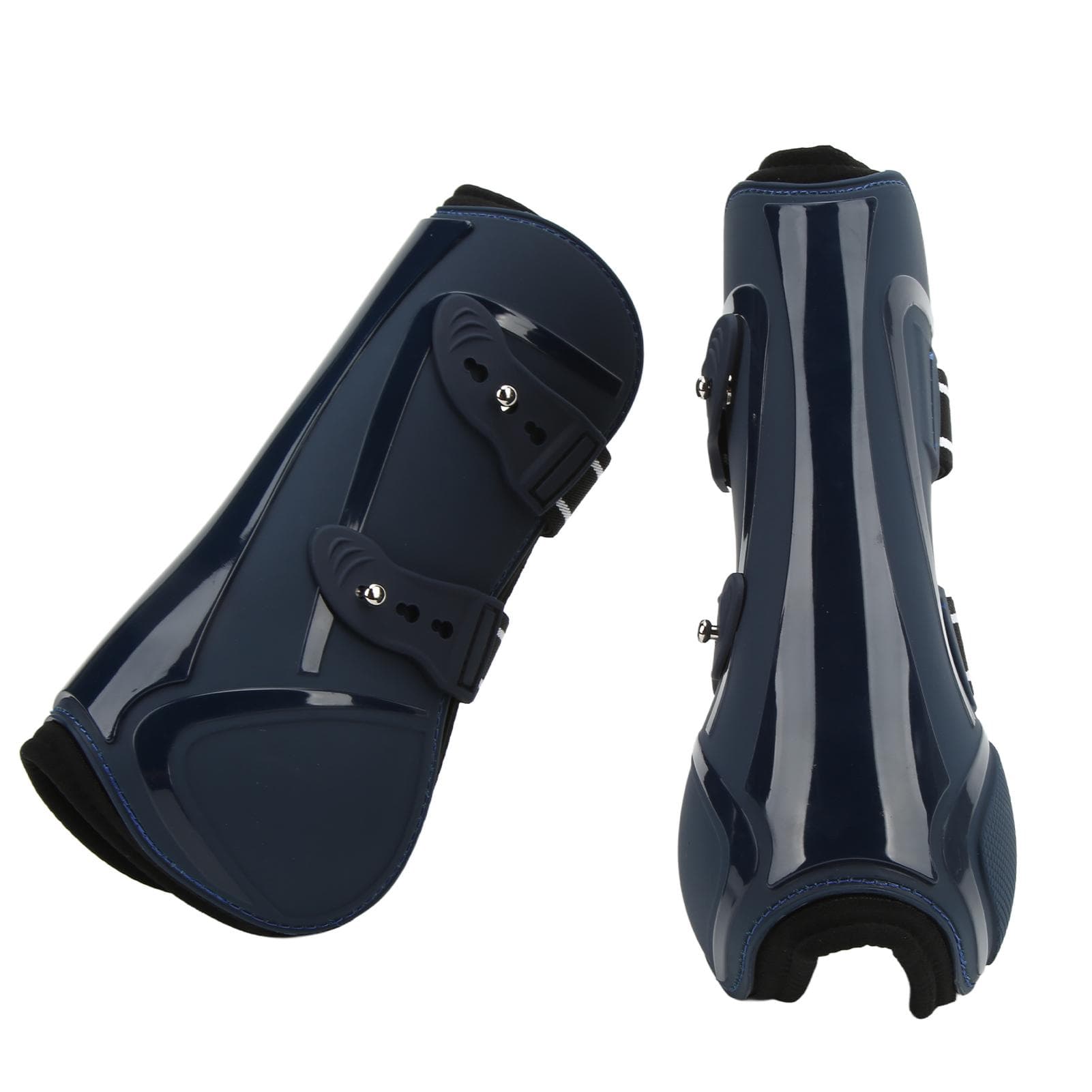 Horse Tendon Boots PU Shell Tendon Fetlock Brace for Riding Shock Absorbing Jumping Competition XL
