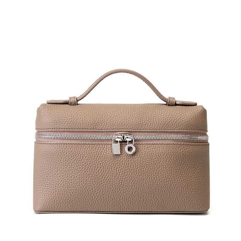 Genuine Leather Bag High Quality Women First Layer of Leather Flap Bag Cowhide Leather Handbag 2023 New Portable Crossbody Bag apricot