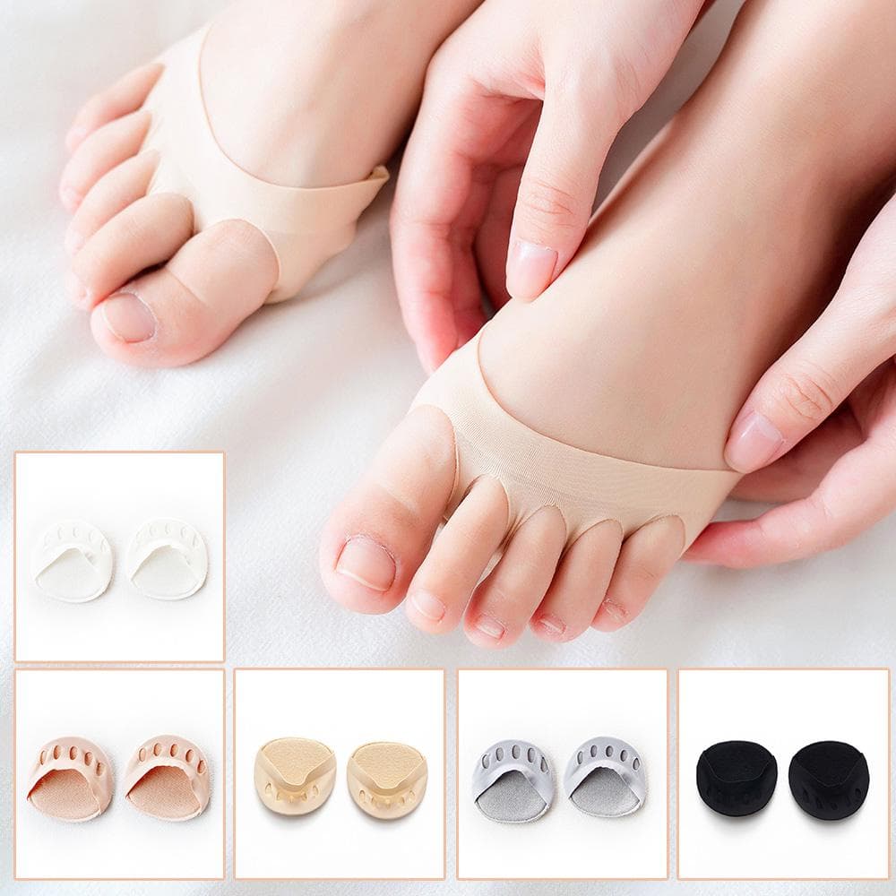 Five Toes Forefoot Pads for Men Women Protector Half Insoles High Heels Foot Care Inserts Calluses multicolour