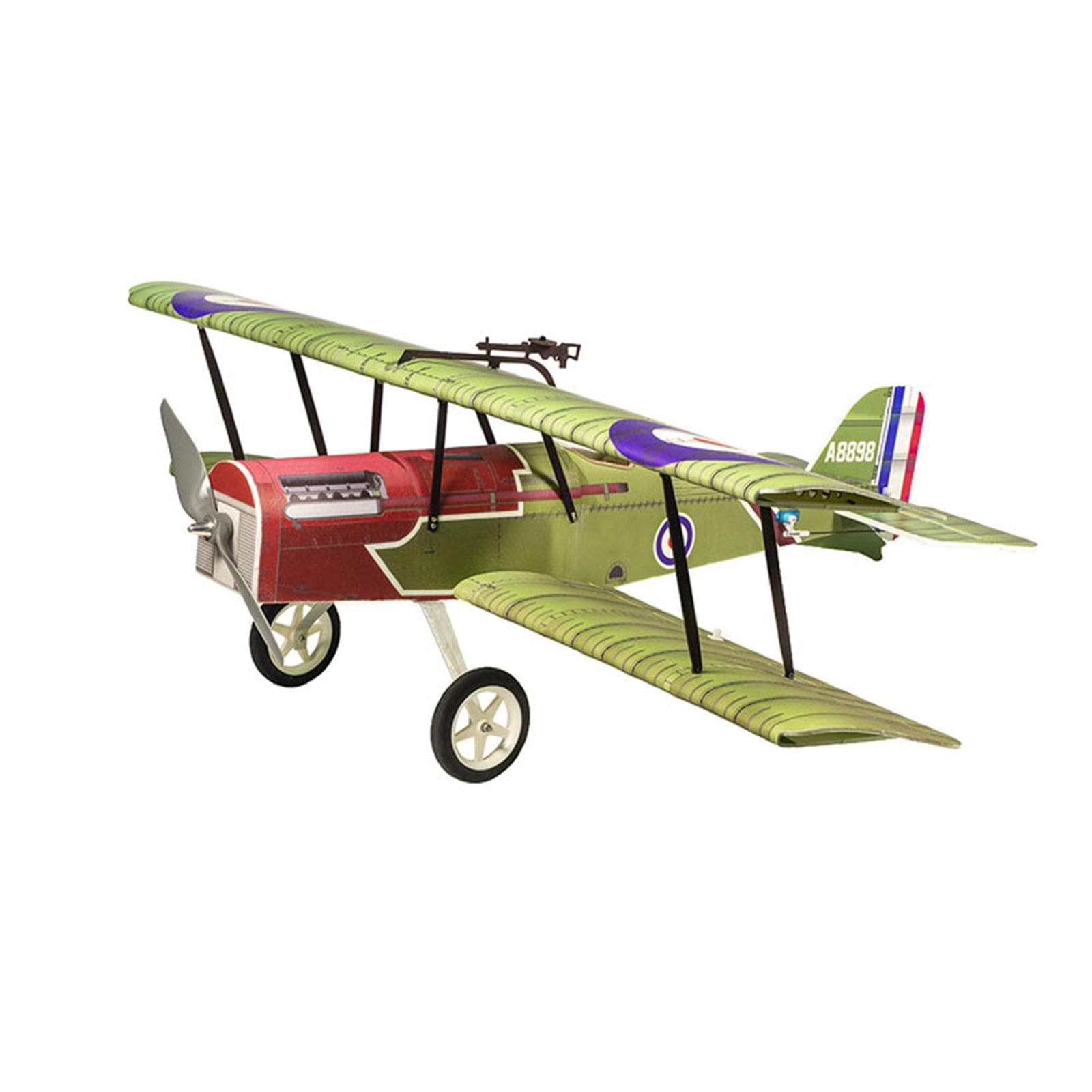 Dancing Wings Hobby E33 S.E.5A 800mm Wingspan PP Foam Remote Control Airplane Fixed Wing Biplane Type 1 green