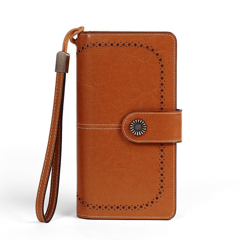 Purse Women's Purse Summer Ins Style Niche Design Leather Small Bag Long Wallet Handbag