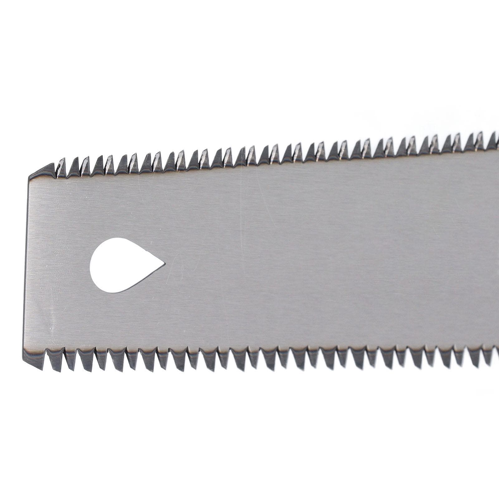 Hand Pull Saw with Beech Wood Handle SK5 Steel Blade Double Sided Fine Teeth Saw for Gardening
