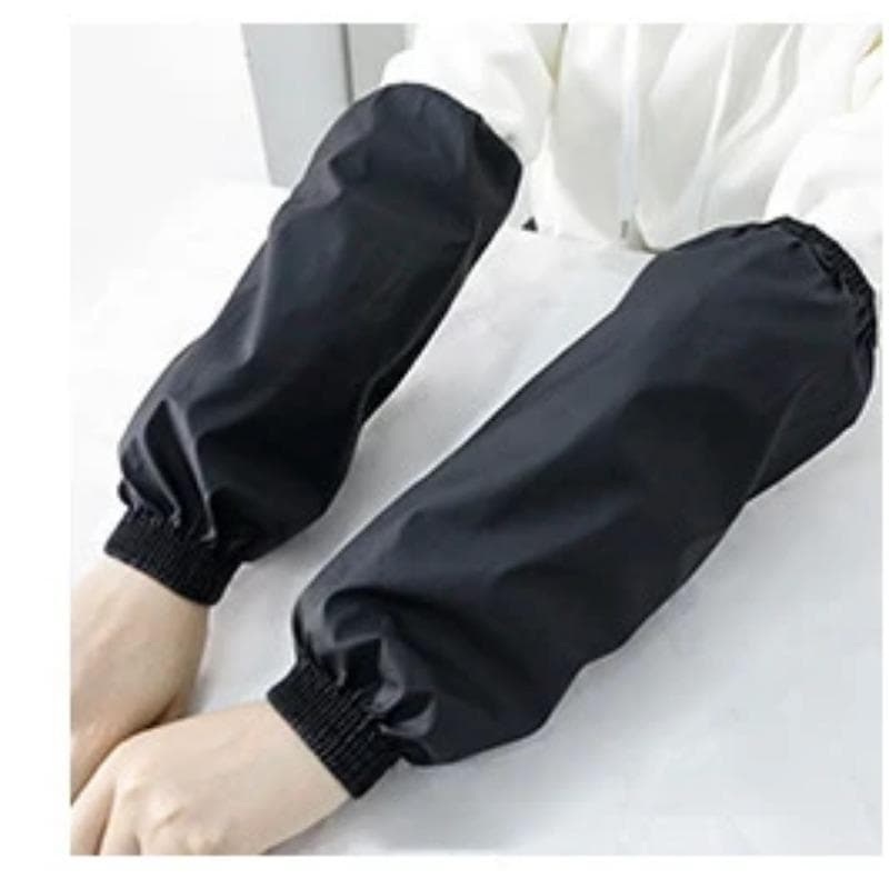 1Pair Thick Oversleeve Waterproof Oilproof Cuff Home Kitchen Cleaning Accessories Waterproof Sleeves Adult Arm Sleeves black