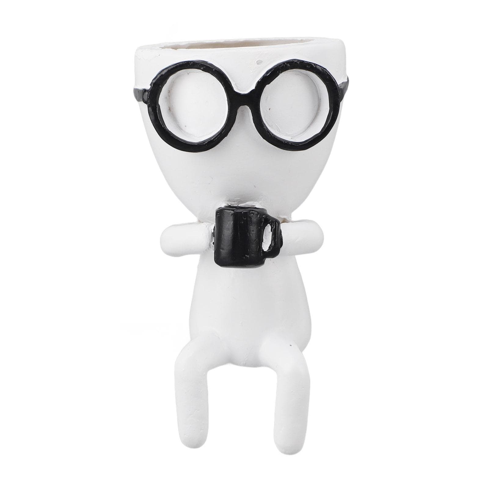 Human Shaped Plant Pots Cute Humanoid Flower Pot Decorative Succulent Flowerpot Resin Cactus Pot