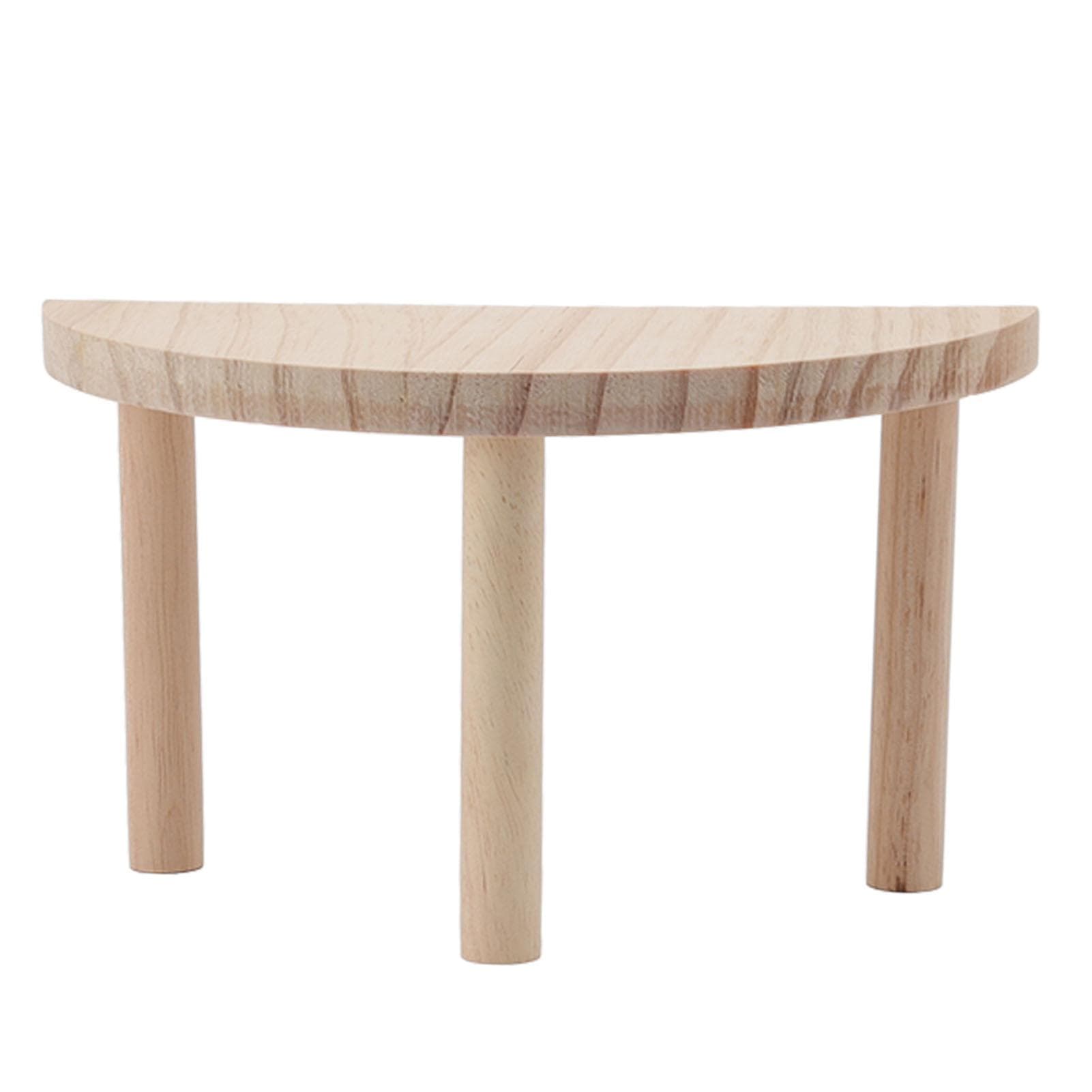 Hamster Play Wooden Platform Half Round Safe Pine Hamster Stand Platform for Small Animal