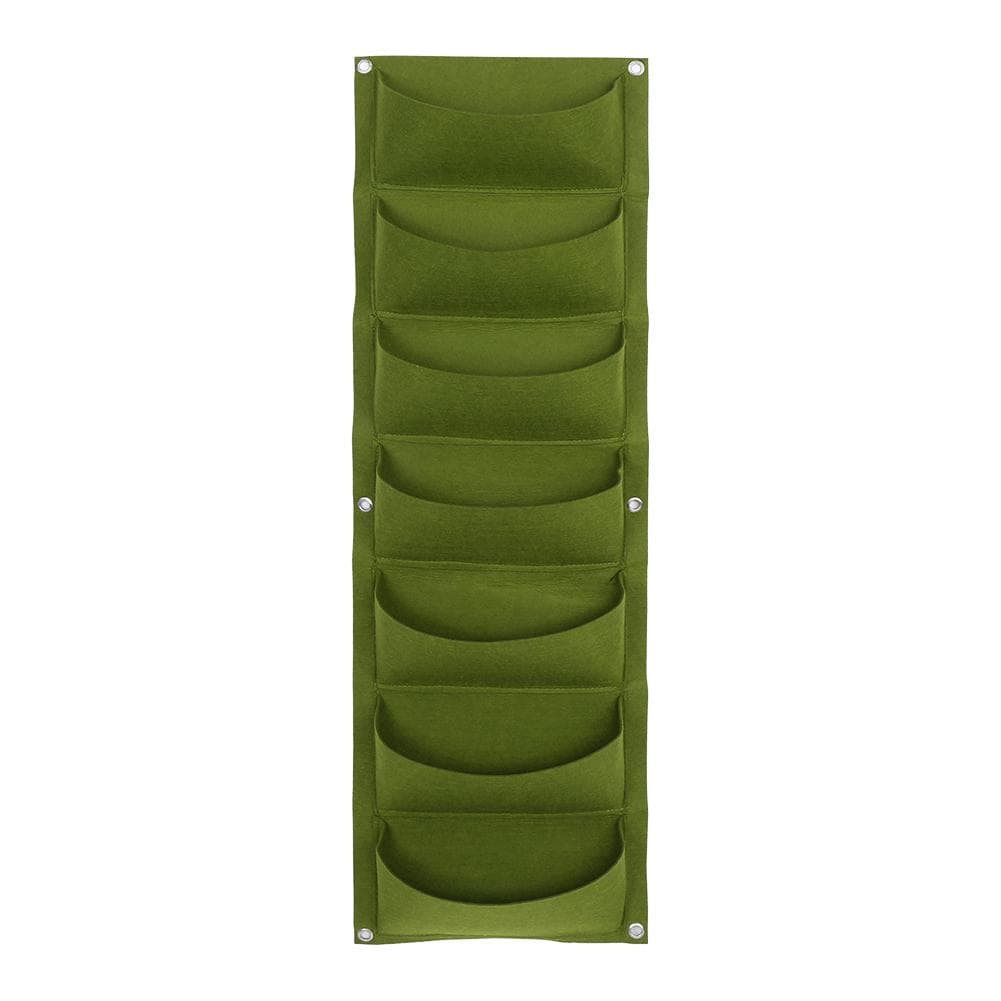 Planting Bag Garden Balcony Wall Vertical Flower Plants Hanging Planter (18 Pockets)