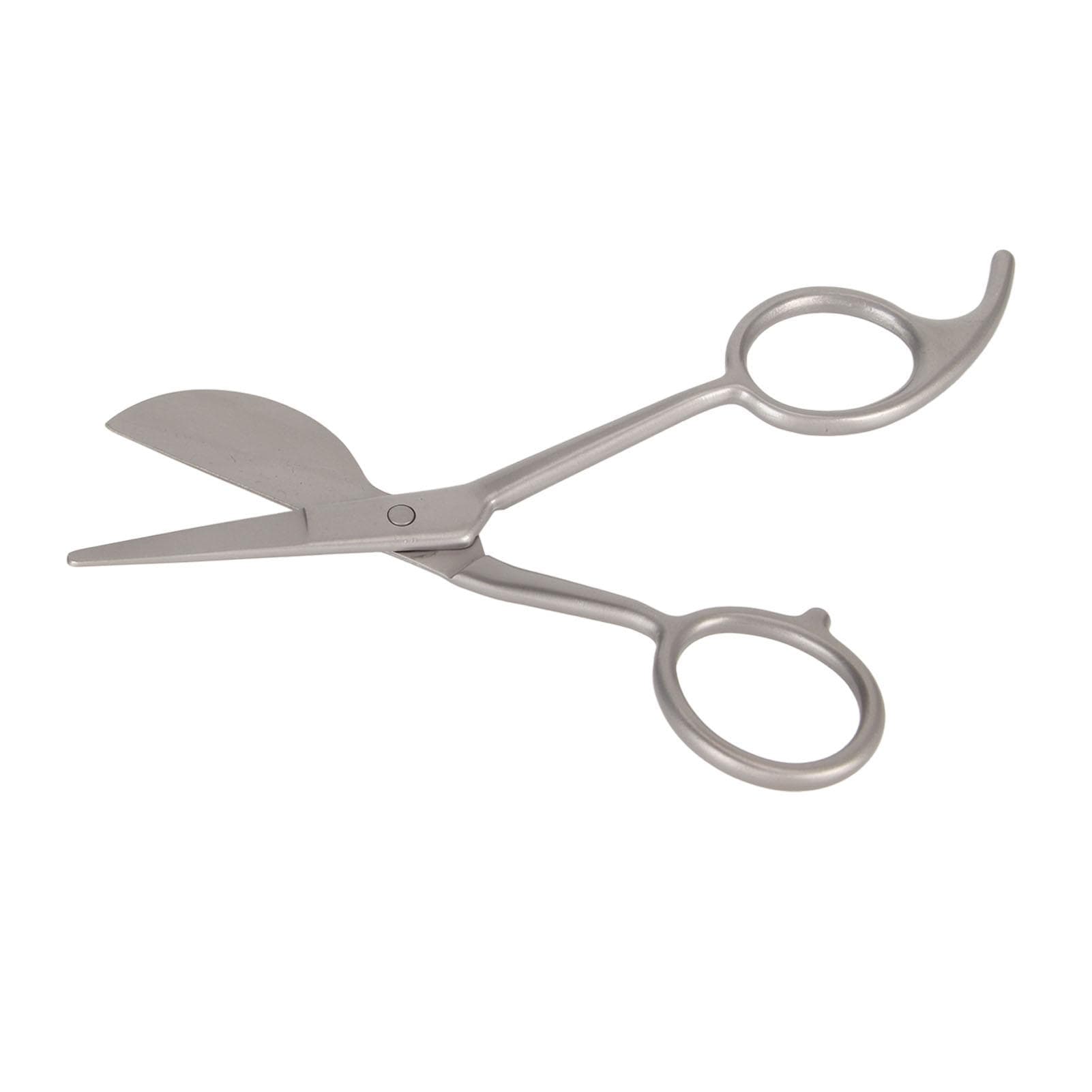 Stainless Steel Applique Scissors Duckbill Blade Comfortable Ergonomic Handle DIY Carpet Shears