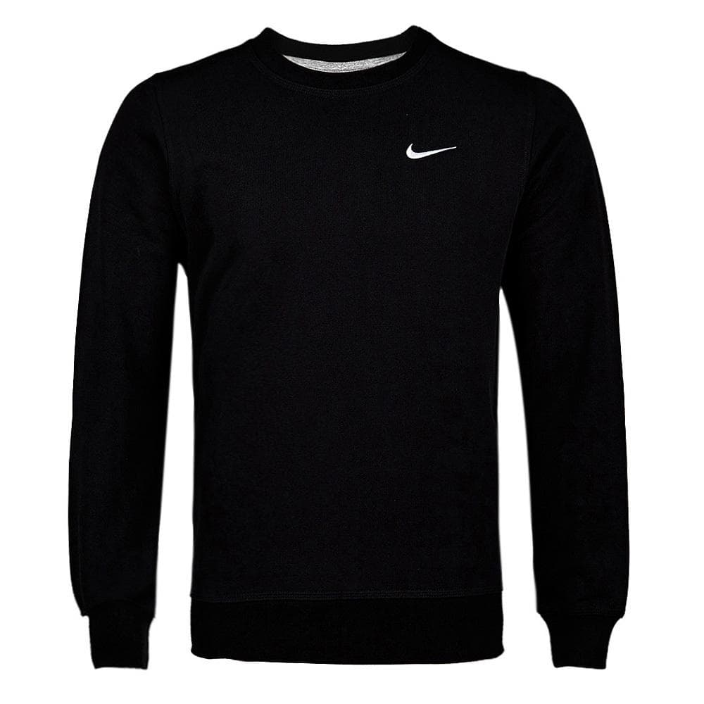 Nike Knitted Comfortable Breathable Embroidered Sports Casual Simple Pullover Sweatshirt Men sweatshirt Black 637903-010 XL