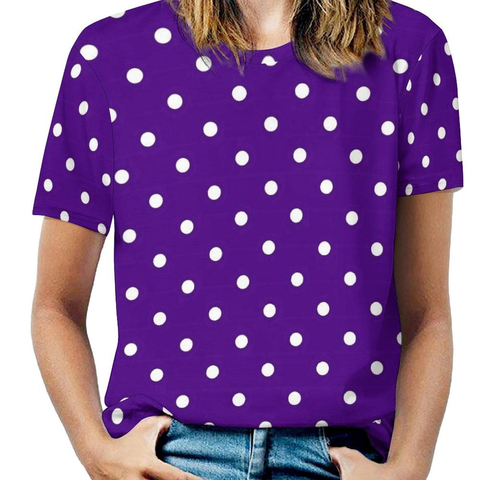 Black White Polka Dots T-Shirt O Neck Retro Print Oversized T Shirts Short Sleeve Street Style Tees Women Beach Design Tops 8XL