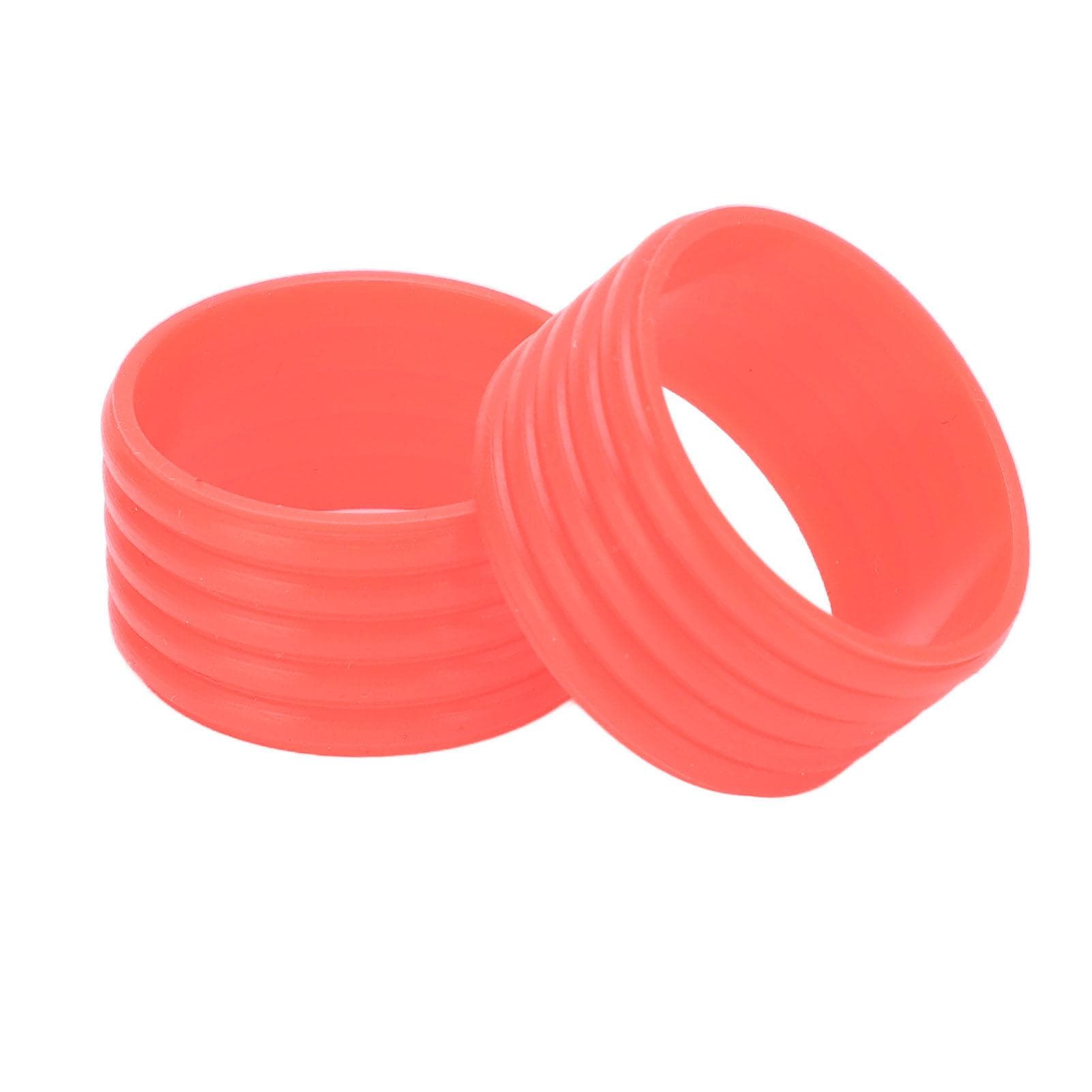 2pcsset Tennis Racket Handle Silicone Ring Sweat Absorption Tennis Overgrip Fixing RingTransparent