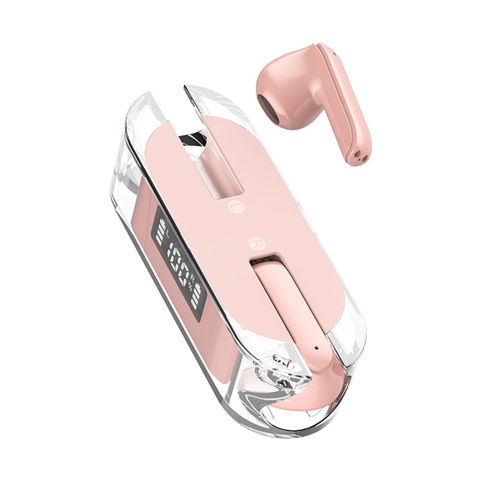 TM50 semi-in-ear low-power transparent wireless BT headset Pink pink