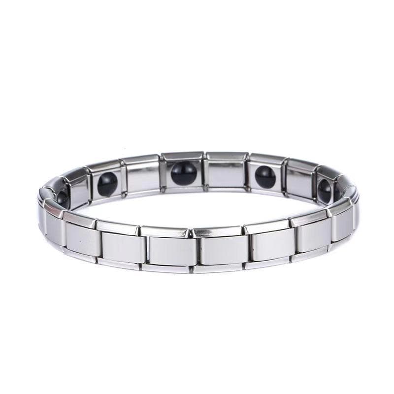 Yingqi's Titanium Steel Anti-Static Electromagnetic Therapy Health Bracelet