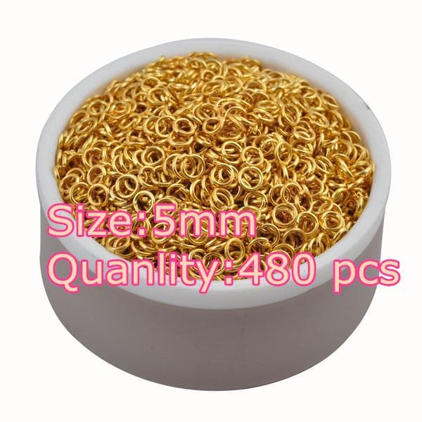 LNRRABC fashion 4-10 mm Antique Bronze Open Jump Split Rings Connector DIY Jewelry Findings Making 7