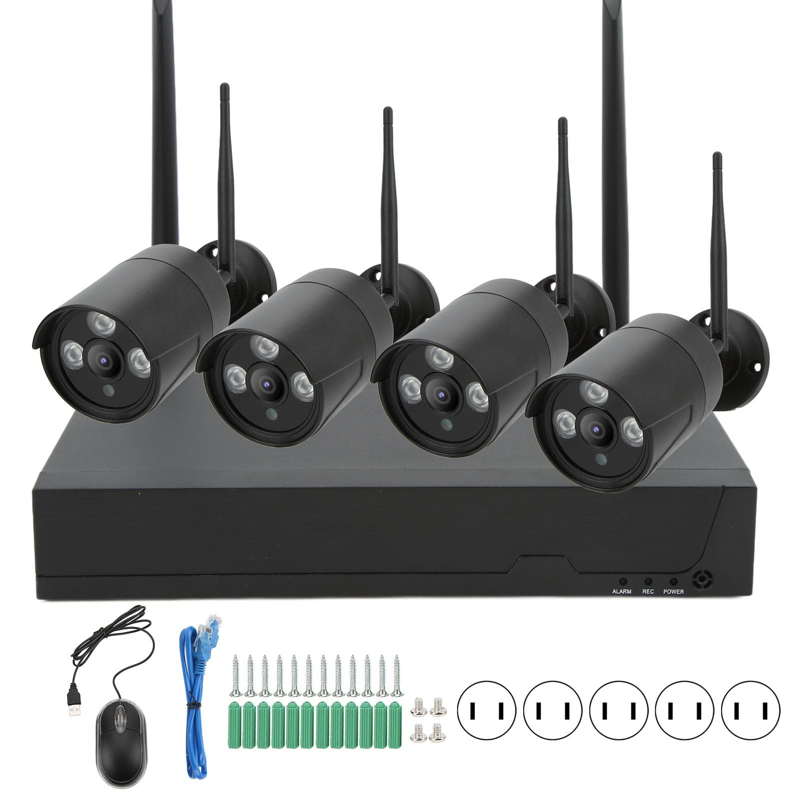 2MP Outdoor CCTV Cameras Home Security Camera System Wifi Video Surveillance Kit with 4 CamerasUS
