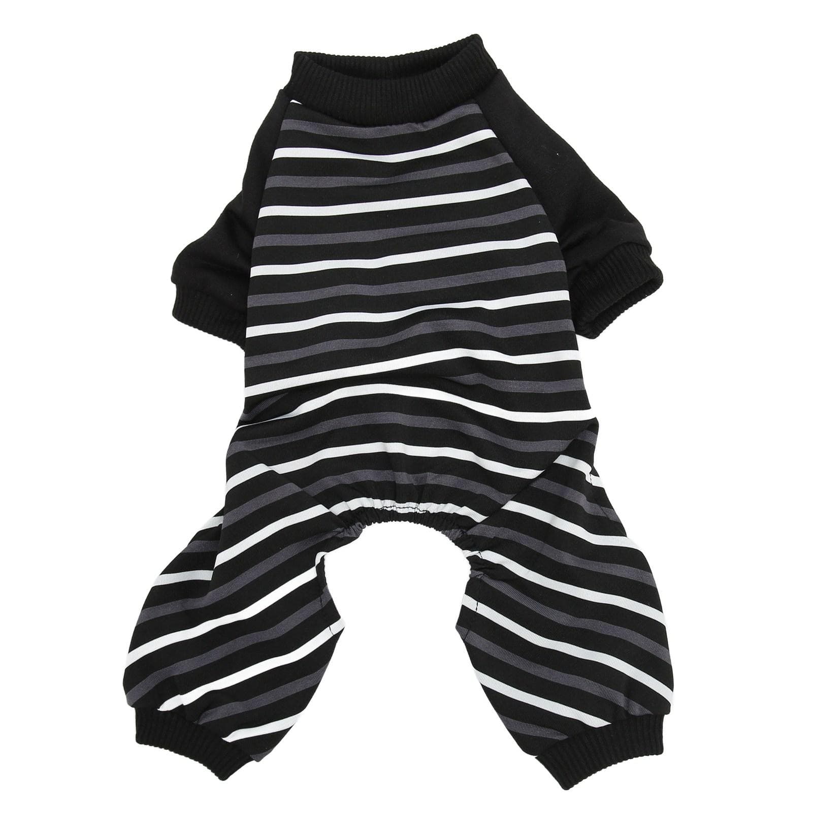 Dog Pajamas Warm Comfortable Stretchy 4 Legs Striped Dog Pajamas for Small Dogs Cats Sleeping XL S(for 2-4kg)