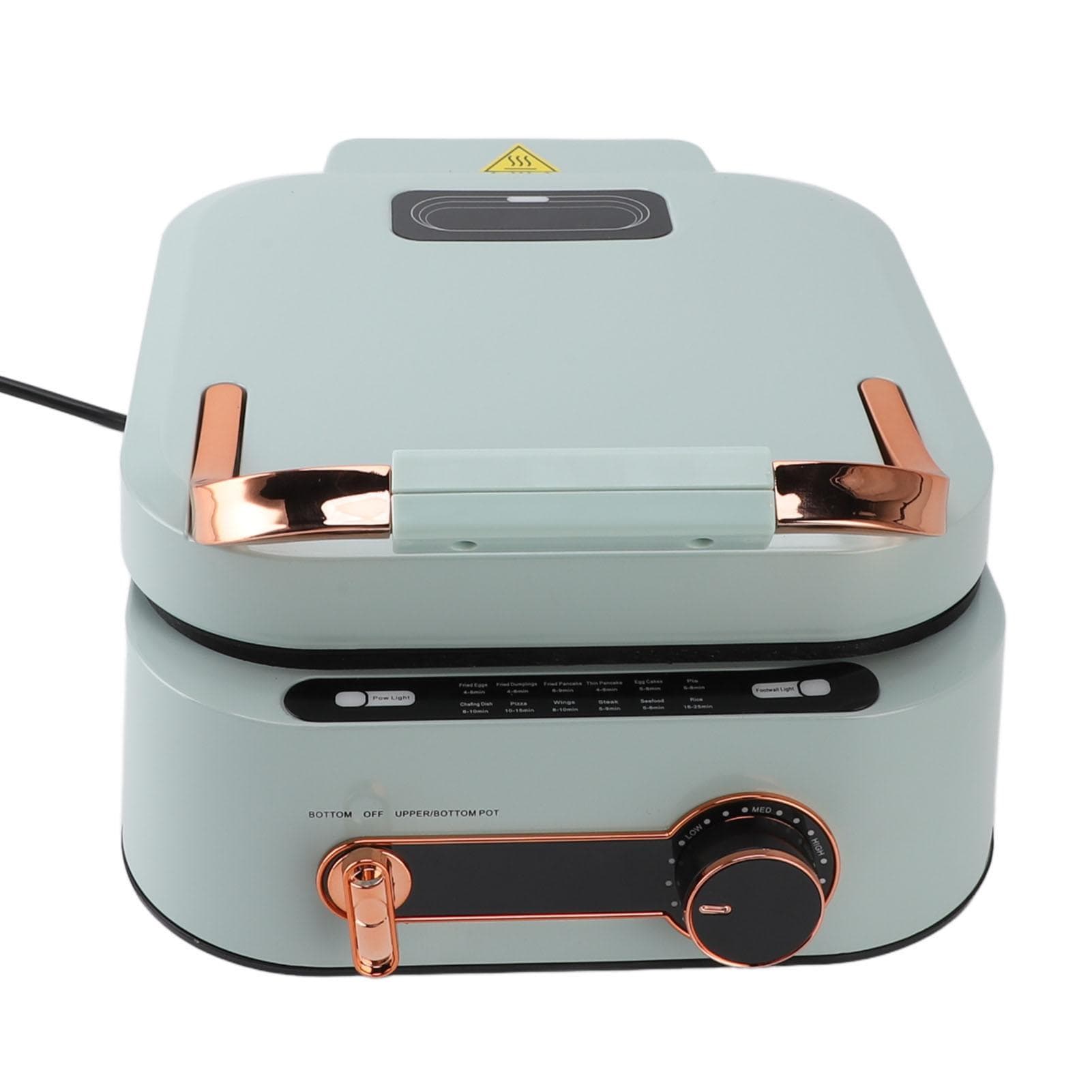 Multifunction Electric Skillet Temperature Adjustable Nonstick Double Sided Electric Frying Pan L