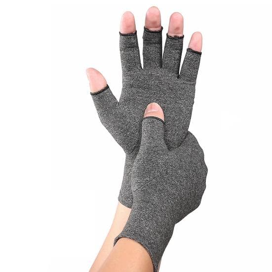 1 Pair Arthritis Compression Gloves Rehabilitation Fingerless Gloves Anti Arthritis Therapy Relief Gloves Wrist Support Wristband M