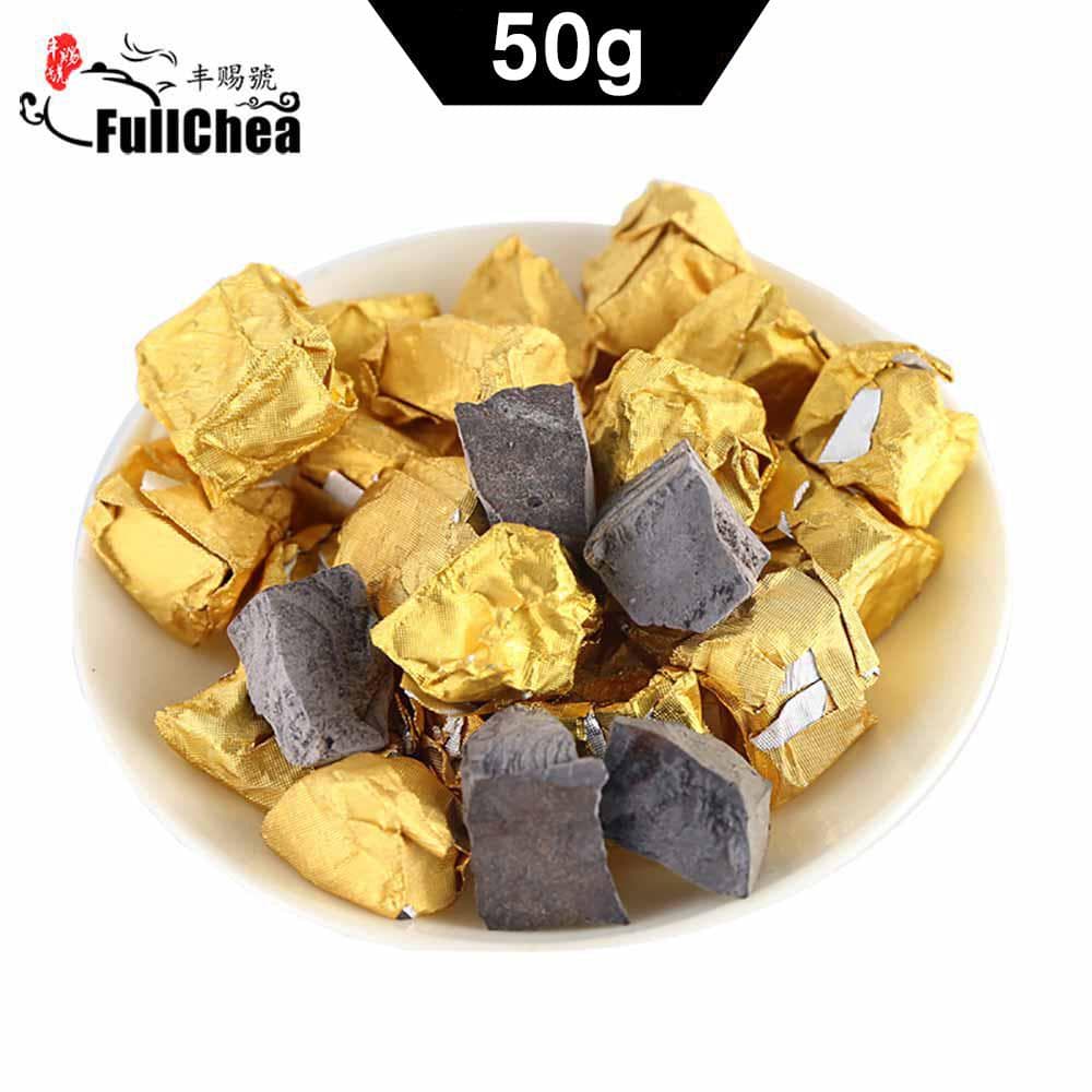 2009yr Ripe Puer Chagao Shu Puerh Resin Tea Resin Gold Tin Foil Packing 50g
