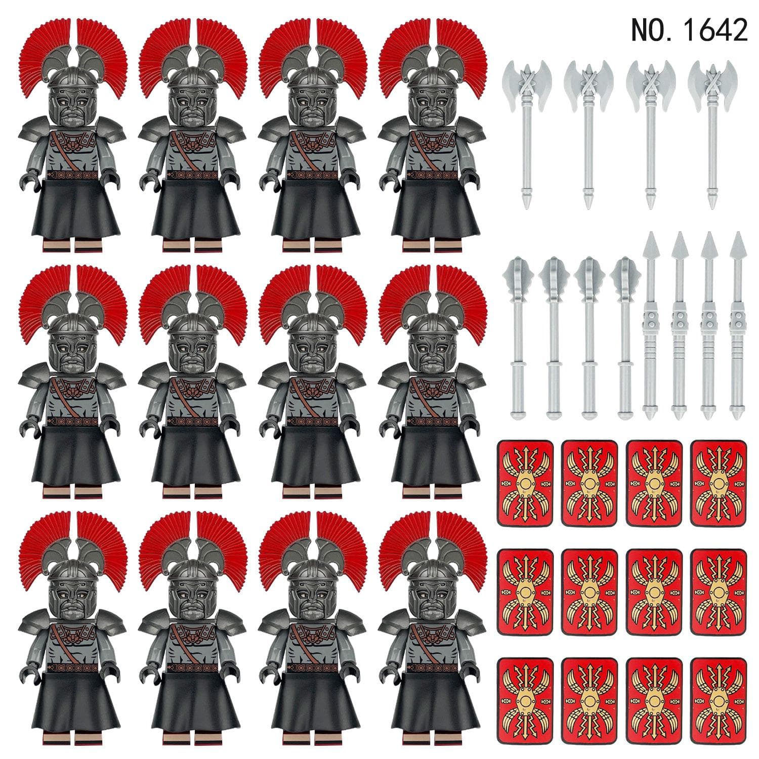 M1641 M1642 Ancient Roman soldiers building blocks small particles assembling building blocks toys