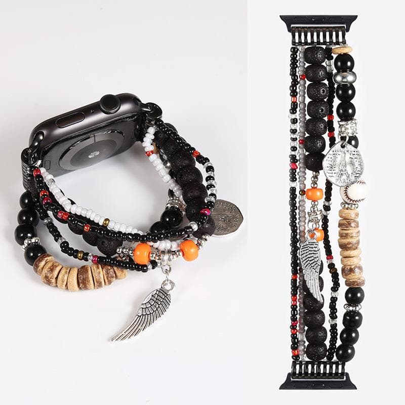 Bohemian Strap For Apple Watch Band 41mm 40mm 38mm 44mm 45mm 49mm 42mm Jewelry Resin Bracelet iwatch Ultra Series 7 6 5 4 3 Se 8 For 38mm or 40mm 41mm