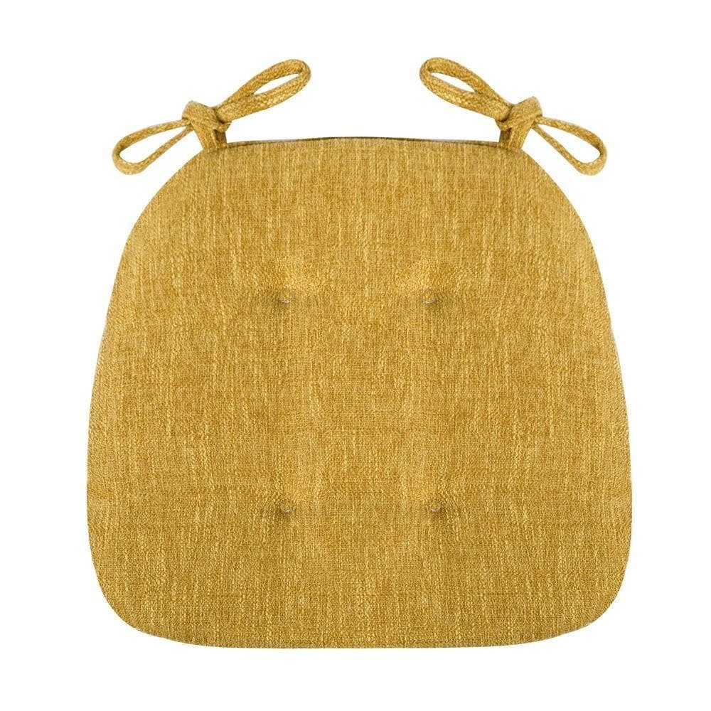 Warm Solid Color Home Office Butt Relaxing Chair Cushion Seat Mat Chair Pad Seat Cushion yellow