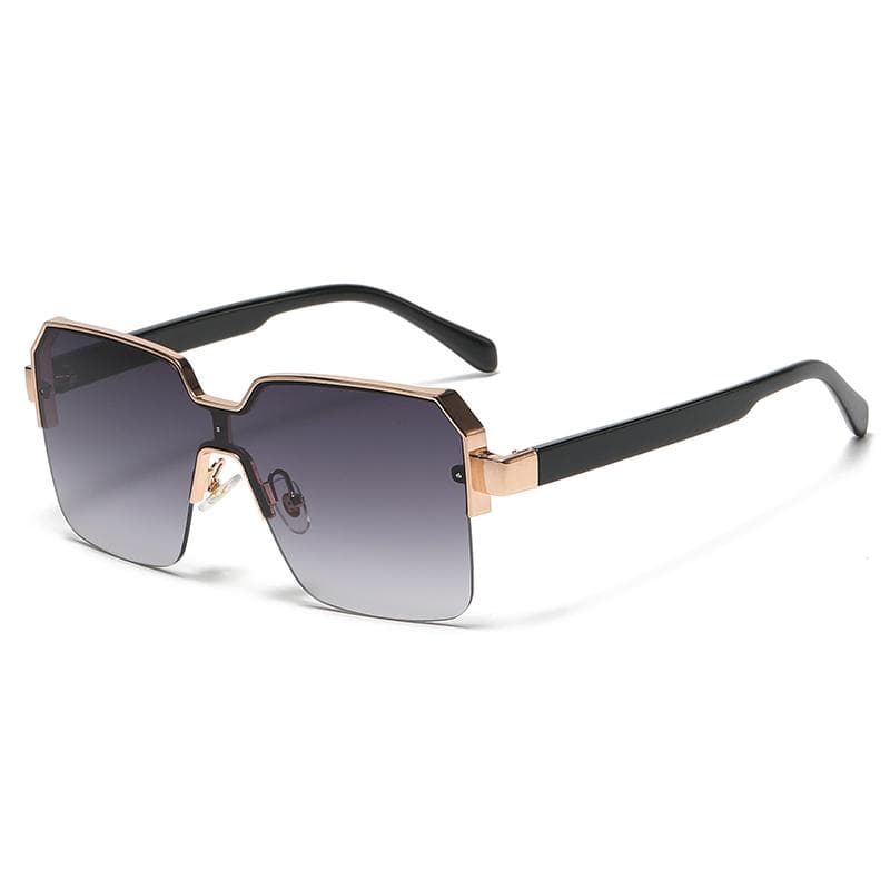 Luxury Cycling Sunglasses UV400 Protective Glasses Square Alloy Frames Fashion Shades for Men Women
