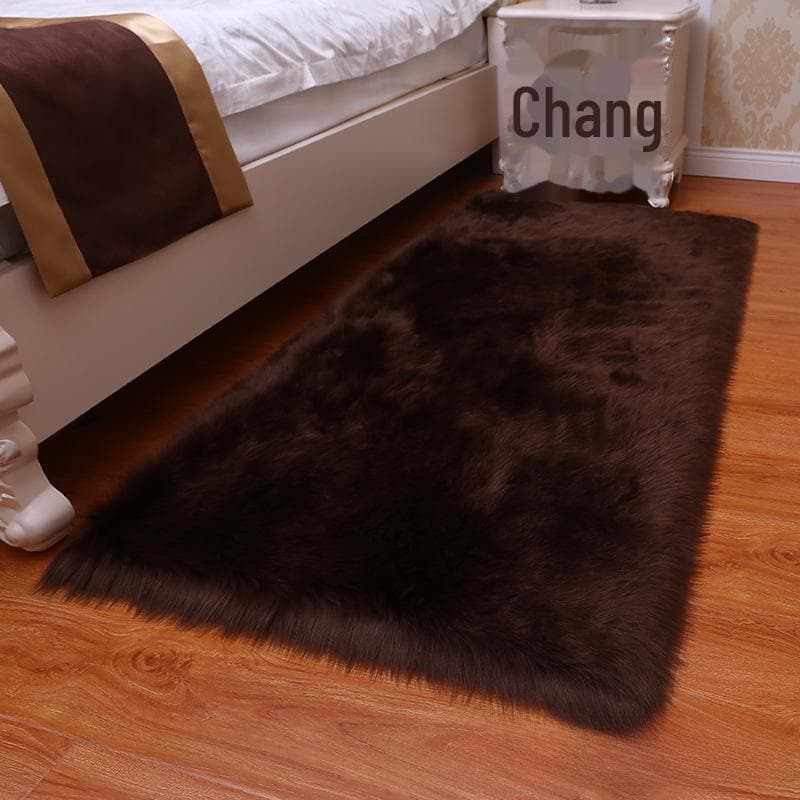 Nail Art Pads & Faux Wool Carpets: Thick Plush Sheepskin Decorative Floor Mats 65cm x 102cm