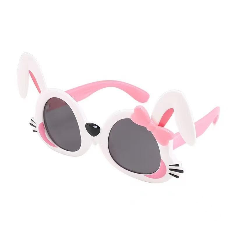 New Girl's Cute Rabbit Sunglasses Stylish Cartoon Children Glasses Baby Photography Sun Glasses 1PC
