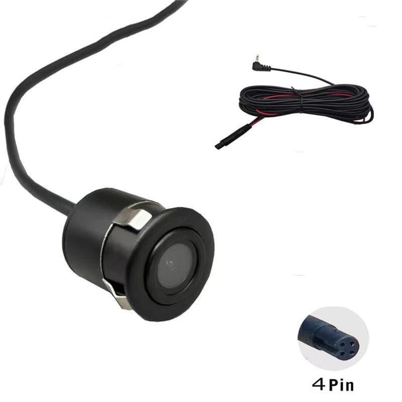 Round 18.5MM reversing camera tachograph 4-pin rear camera using car Starlight night vision full wave lens orange