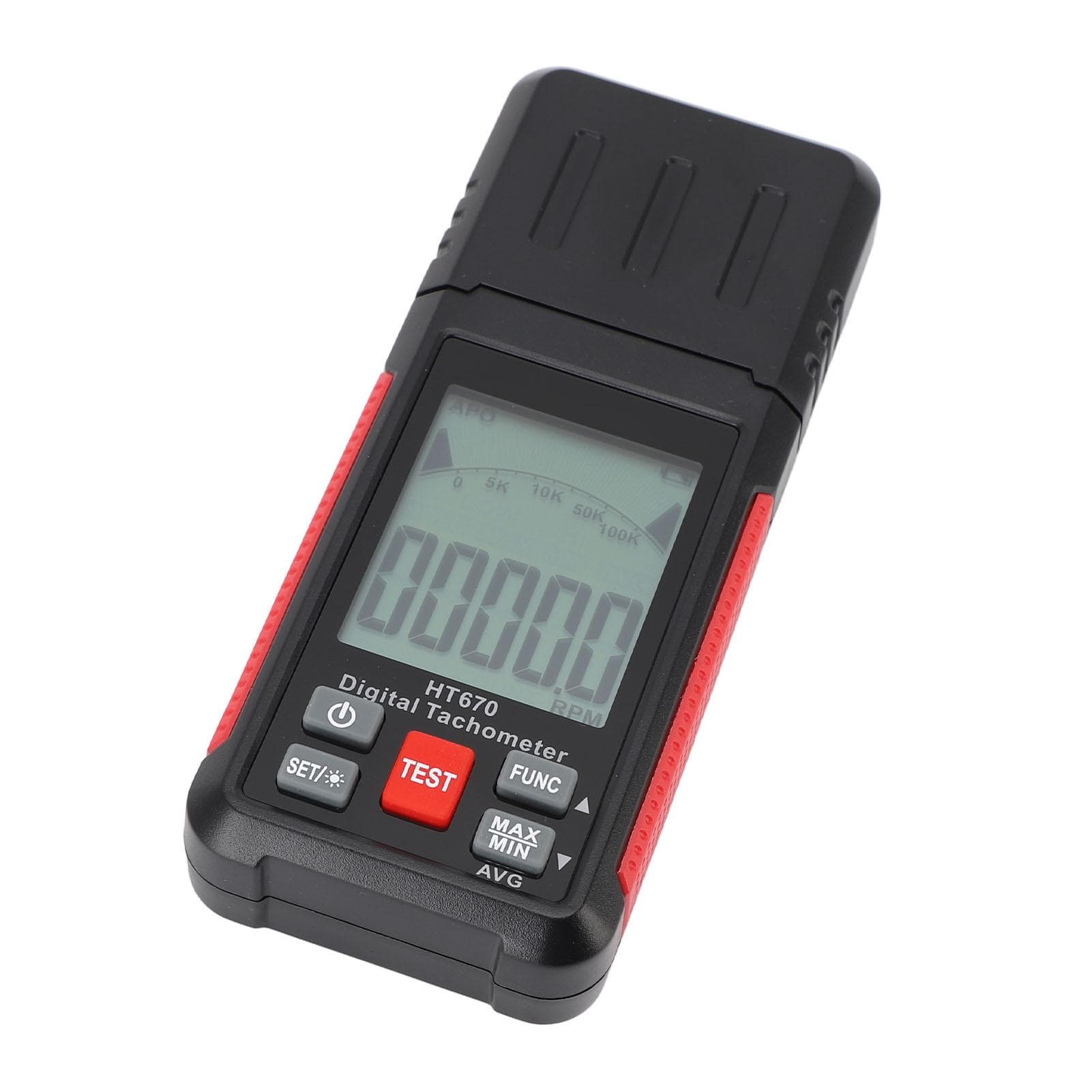 Photoelectric Tachometer Handheld Digital RPM Gauge 1099999RPM Noncontact 199999 Counting Mode