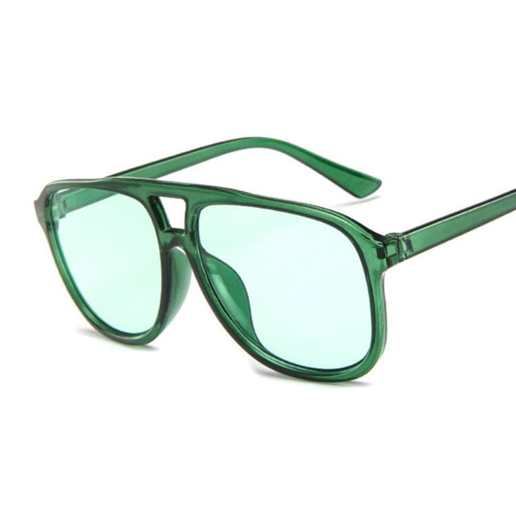 Vintage Green Square Sunglasses Women Retro Designer Rectangle Sun Glasses Female Candy Color Eyewear Fashion