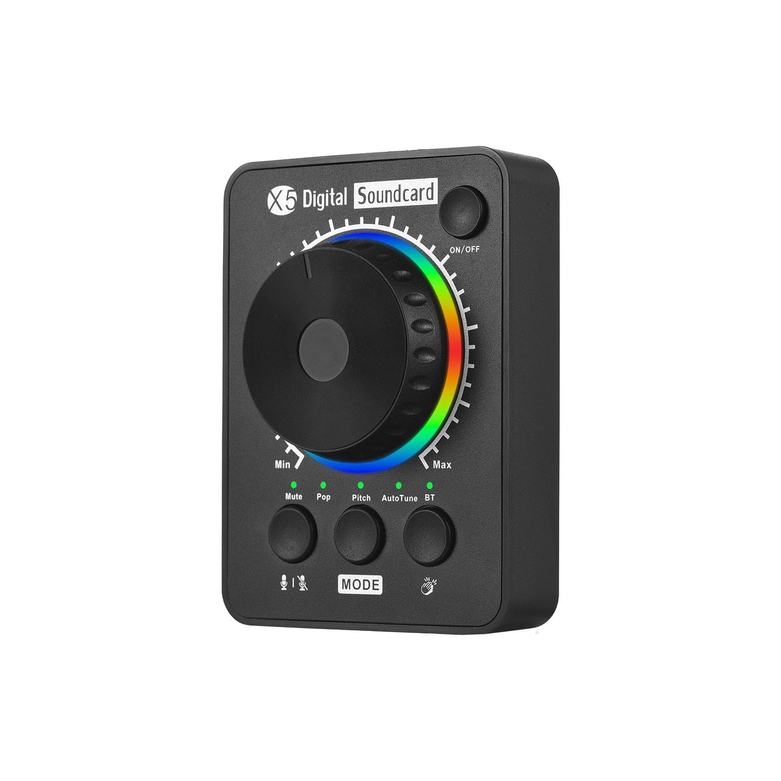 External Sound Card Live Streaming Sound Card Professional Desktop Live Streaming Sound Board for black