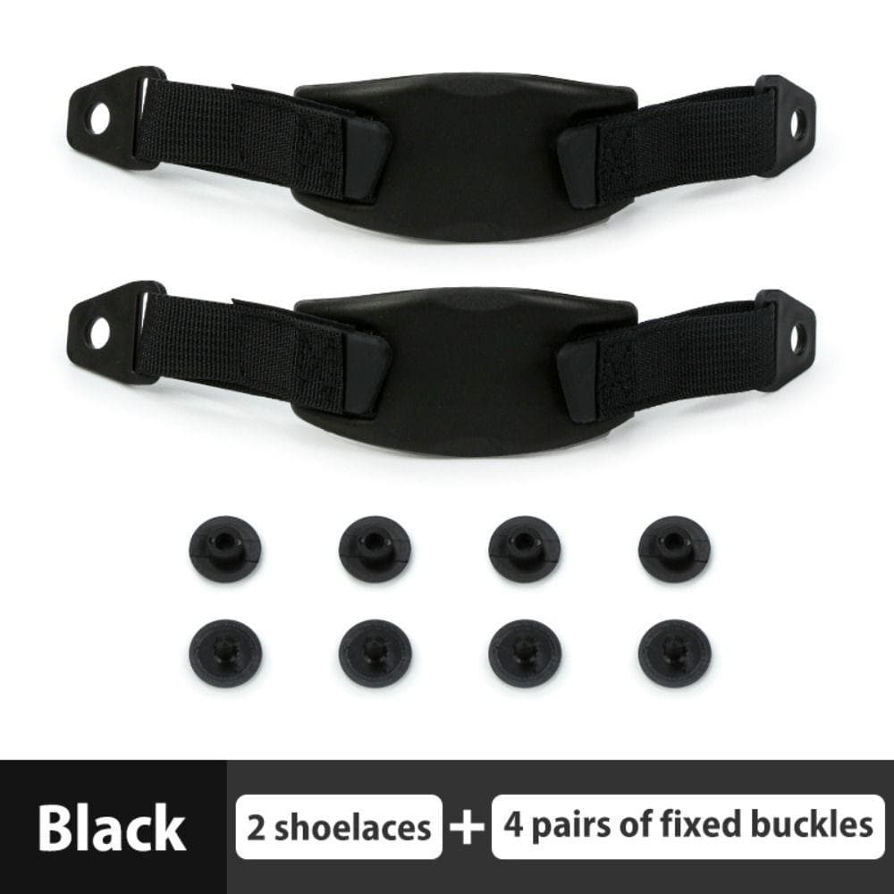 New Shoelaces For Croc Shoes EVA Holes Shoes Heel Strap Adjustable DIY Shoes Accessories Gift For Ladies And Children black