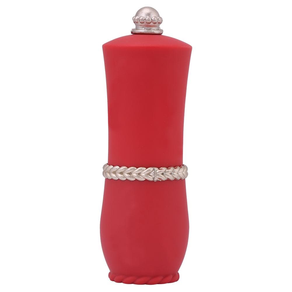 Rotatable Lipstick Shaped Needle Sewing Pin Cushion Holder Needlework Tool (Red) red