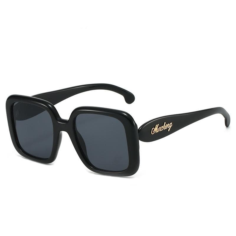 Retro Tortoiseshell Gradient Square Sunglasses Y2K Trendy UV400 Protection Unisex Fashion Frame Design All Match Style as  picture