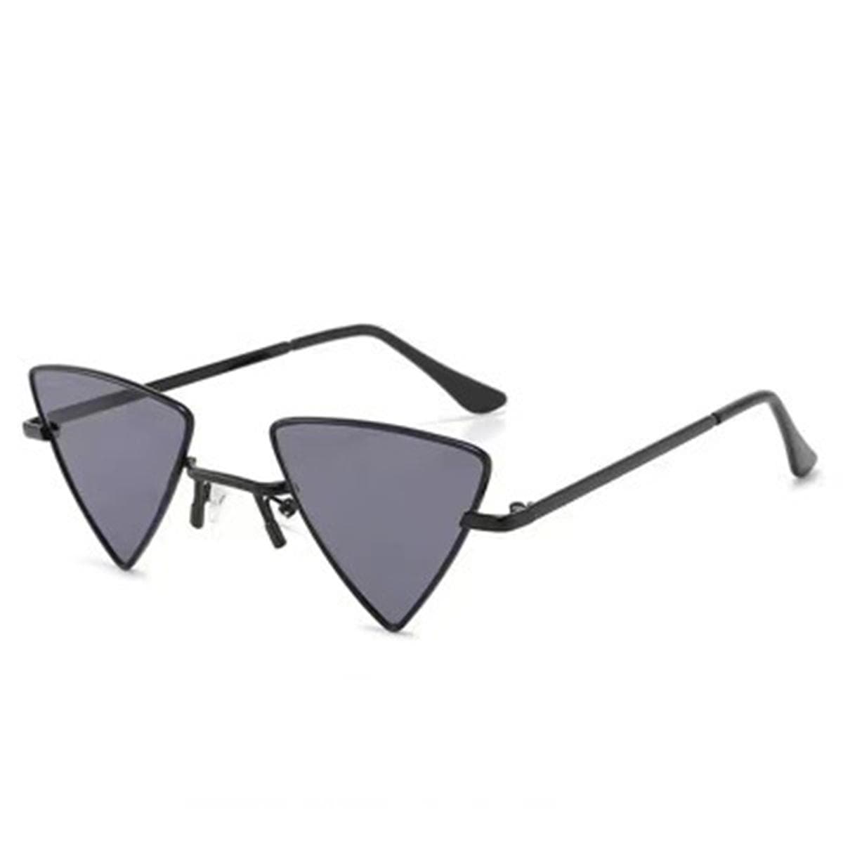 Men's Sunglasses Fashion Women's Glasses Universal Punk Triangle Sunglasses. black