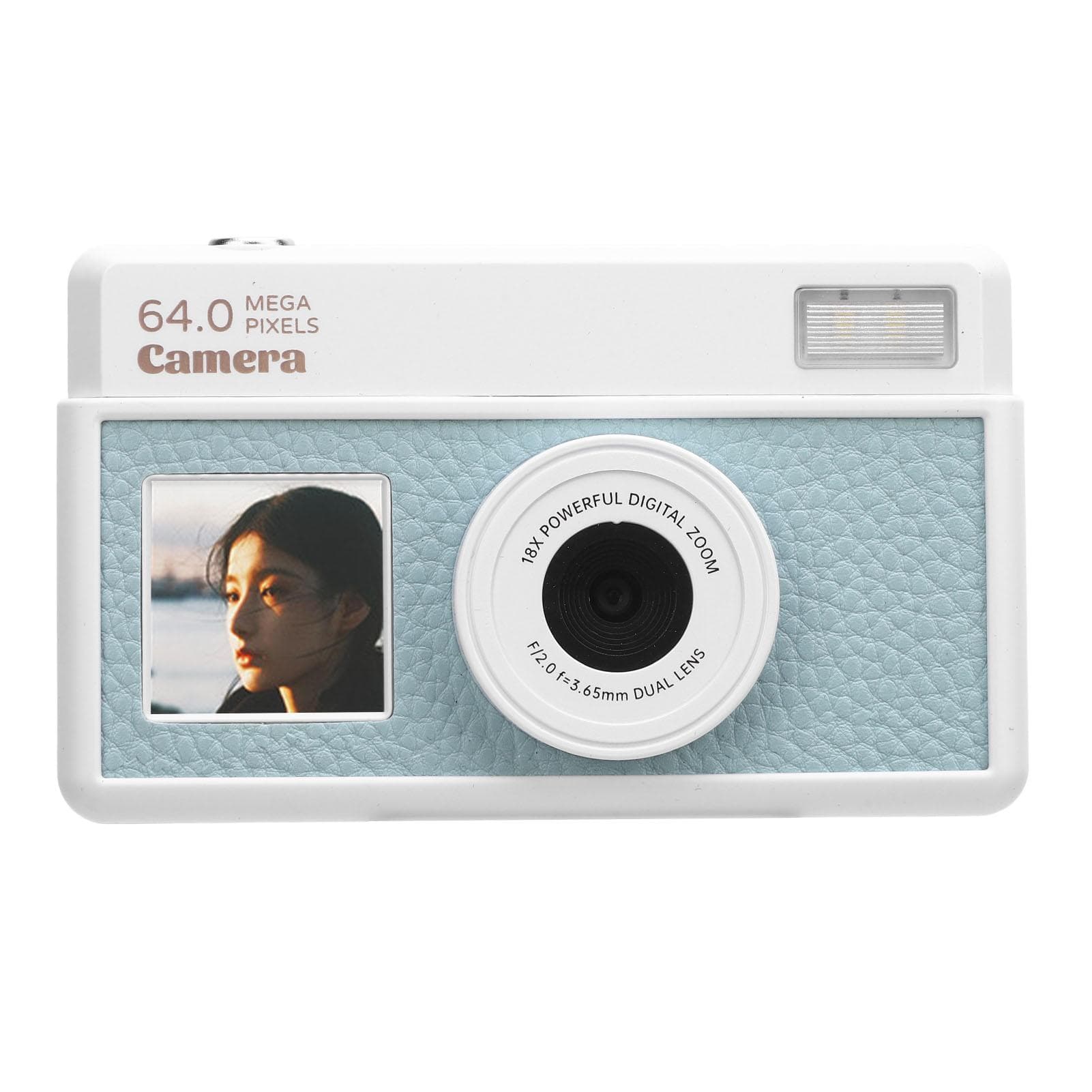 Digital Camera 4K 68MP 18X Zoom Autofocus 2.8 Inch Screen Retro Digital Camera with Multiple