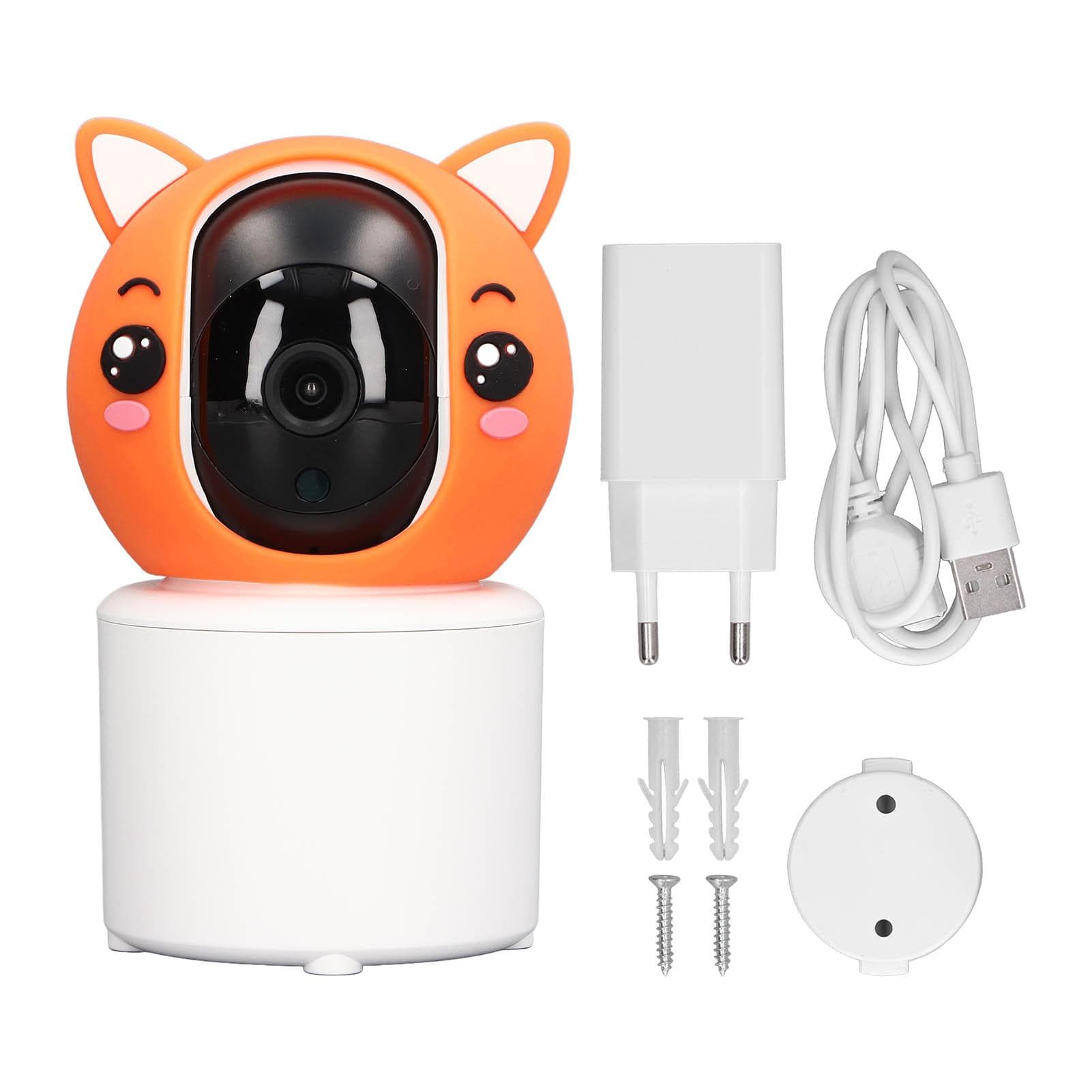 Smart Indoor Nanny Camera 3MP 360P Motion Detection Tracking 2 Way Intercom IR CUT Night Vision
